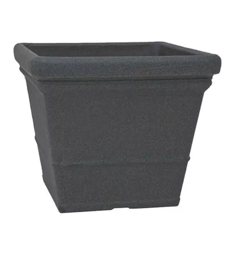 PP-Plastic Gefäß Lisa 60, 60x60x50,5cm schwarz Granit 