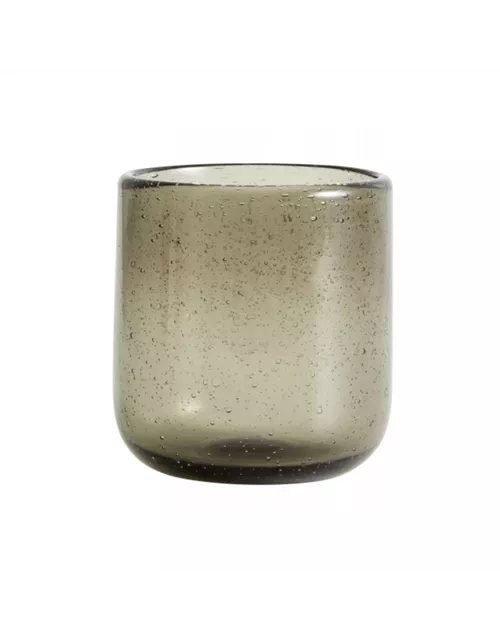 Maroc Trinkglas von NORDAL klare Form Farbe Smoke, Grau, Handgemacht