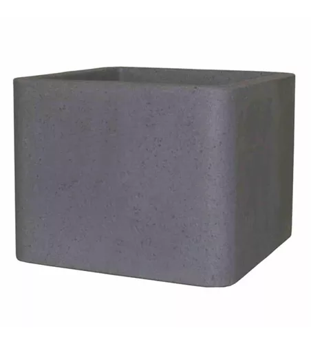 PP-Plastic Cube 40cm zementgrau Betonlook