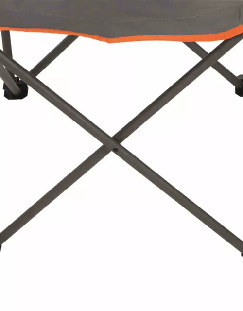 Portal Faltsessel Oscar grau-orange Polyestergewebe