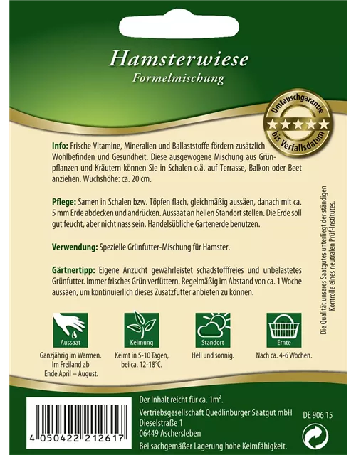 Hamsterwiese-Samen