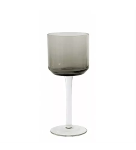 Retro Weißweinglas von NORDAL klare Form Farbe anthrazit