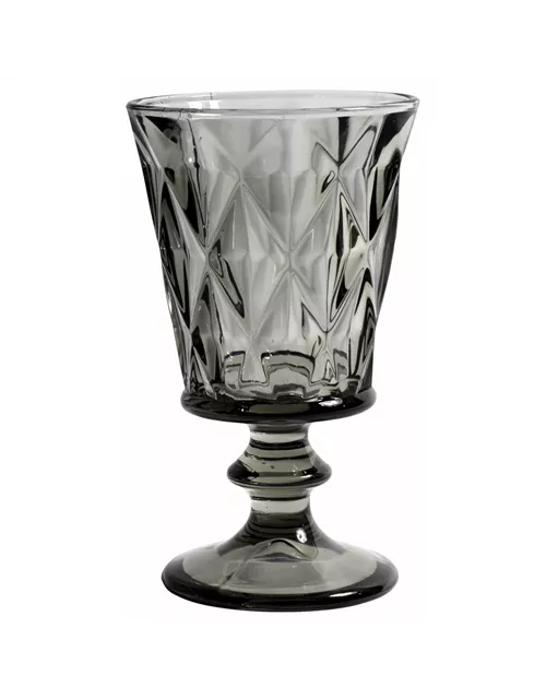  Weißweinglas Diamond in Grau opulent im Kristall-Look von NORDAL 