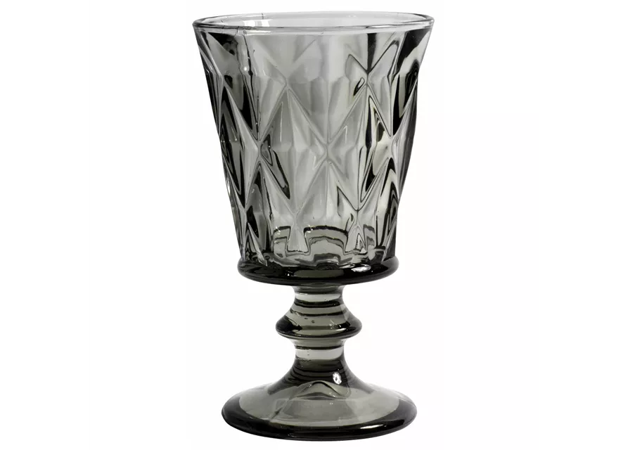  Weißweinglas Diamond in Grau opulent im Kristall-Look von NORDAL 