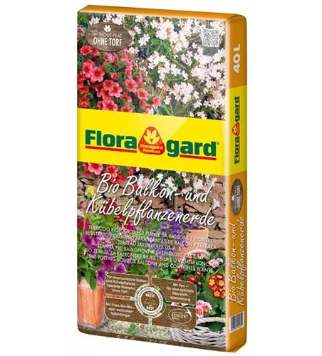 Floragard Bio Balkon- und Kübelpflanzenerde ohne Torf