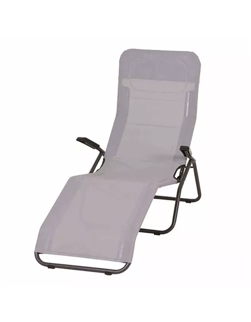 Siena Garden Kippliege Textilbezug 144 x 72,5 x 103,5 cm anthrazit