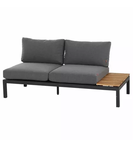 Siena Garden Loungebank Ablageplatte rechts 84 x 175 x 70 cm anthrazit