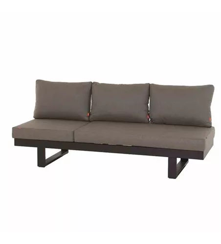 Siena Garden Avenia Loungbank 3-Sitzer anthrazit / taupe Aluminium