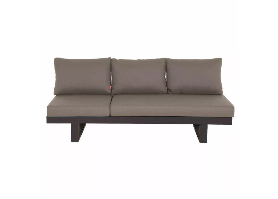 Siena Garden Avenia Loungbank 3-Sitzer anthrazit / taupe Aluminium