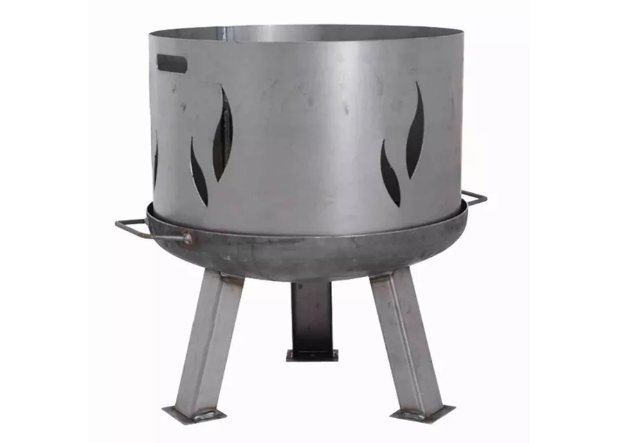 Siena Garden Feuerschalenaufsatz silber/anthrazit Stahl 