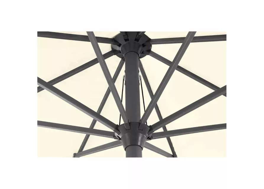 Siena Garden Avio Schirm Ø350 cm anthrazit / ecru Aluminium 