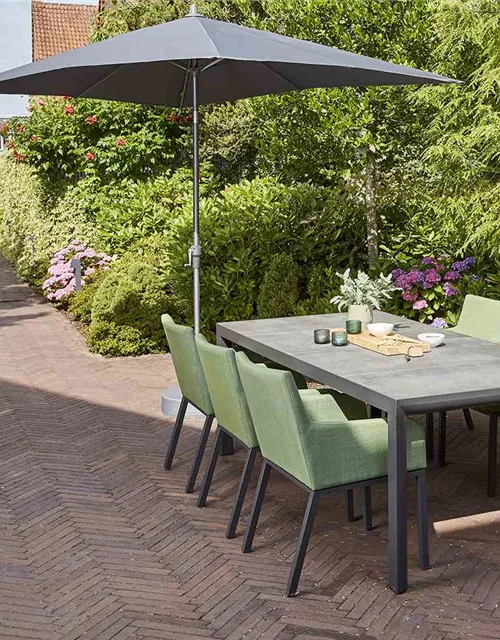 Siena Garden Avio Mittelstockschirm 300 x 200 cm anthrazit/anthrazit