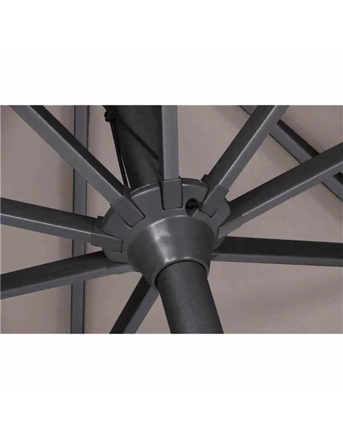 Siena Garden Avio Schirm Ø350 cm anthrazit / taupe Aluminium