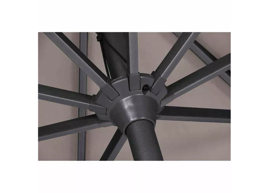 Siena Garden Avio Schirm Ø350 cm anthrazit / taupe Aluminium