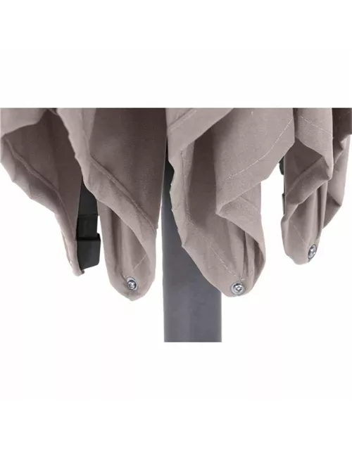 Siena Garden Avio Schirm Ø350 cm anthrazit / taupe Aluminium