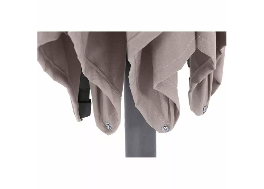 Siena Garden Avio Schirm Ø350 cm anthrazit / taupe Aluminium