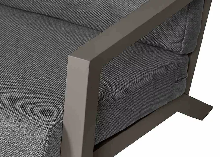 Siena Garden Belia 3-Sitzersofa 91x210x81 cm Aluminium 