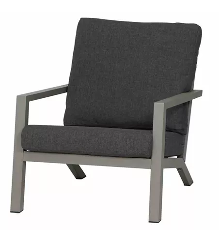 Siena Garden Belia Loungesessel inkl. Kissen Aluminium 