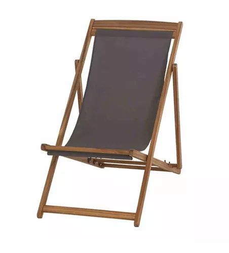 Siena Garden Aviro Beachliege grau Akazie/Polyester 