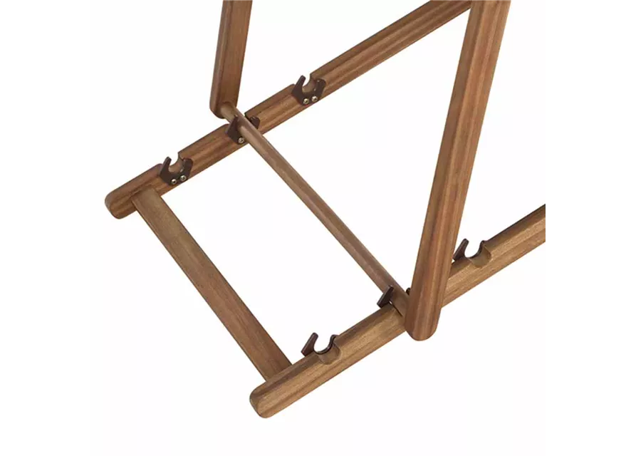 Siena Garden Aviro Beachliege grau Akazie/Polyester 