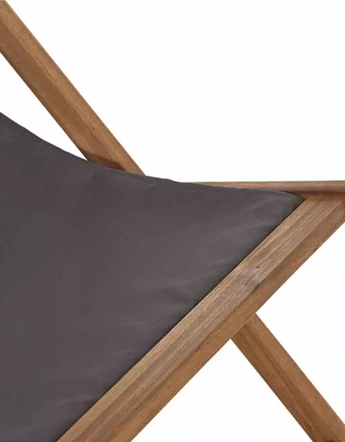 Siena Garden Aviro Beachliege grau Akazie/Polyester 