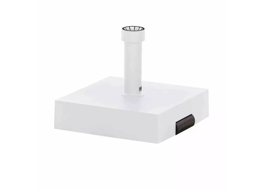 Siena Garden Schirmständer 40 kg 40x40x11 cm weiß Kunststoff