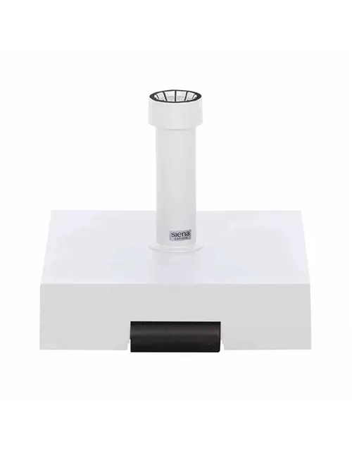 Siena Garden Schirmständer 40 kg 40x40x11 cm weiß Kunststoff