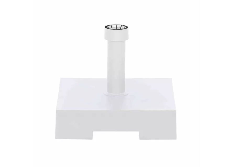 Siena Garden Schirmständer 40 kg 40x40x11 cm weiß Kunststoff