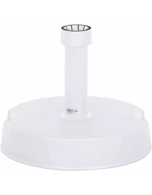 Siena Garden Schirmständer 30 kg, Ø 40x11 cm weiß Kunststoff