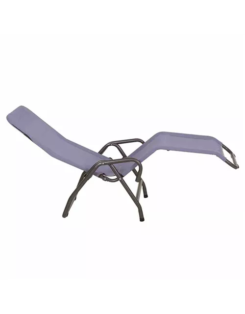 Siena Garden Kippliege Bito Textilbezug in taubenblau, 139 x 72 x 118 cm anthrazit