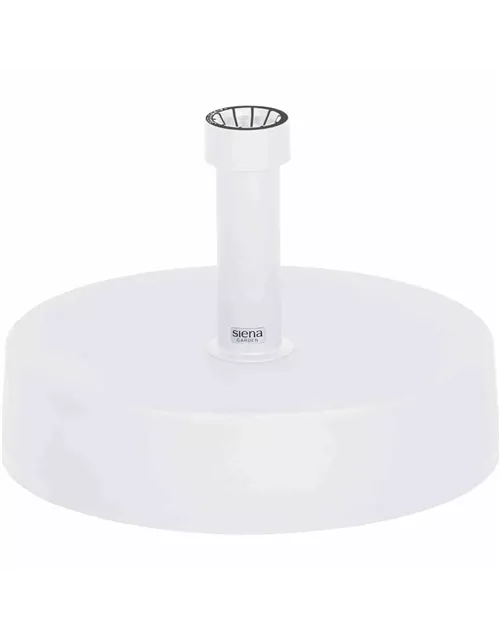 Siena Garden Schirmständer 40 kg, Ø 50x11 cm weiß Kunststoff 