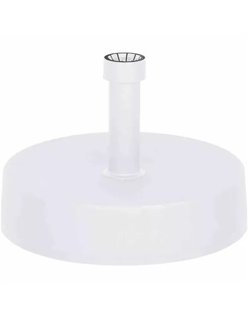 Siena Garden Schirmständer 40 kg, Ø 50x11 cm weiß Kunststoff 