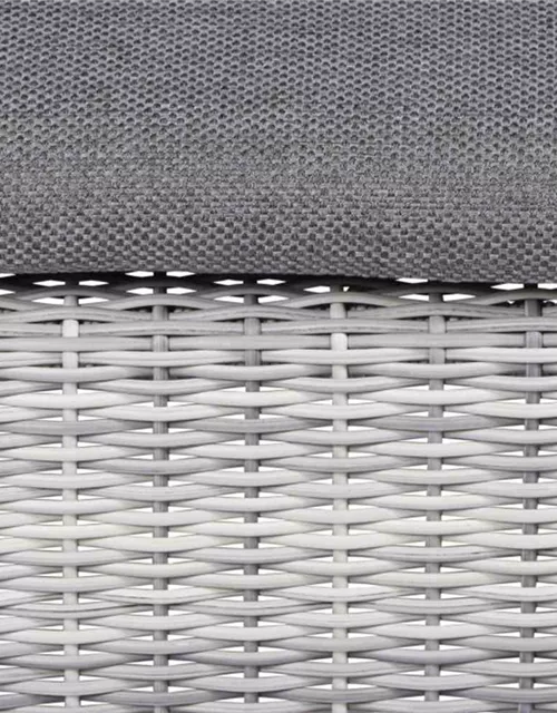 Siena Garden Cando Hocker Geflecht icegrey