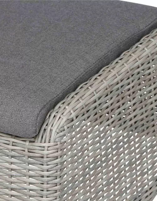 Siena Garden Cando Hocker Geflecht grau