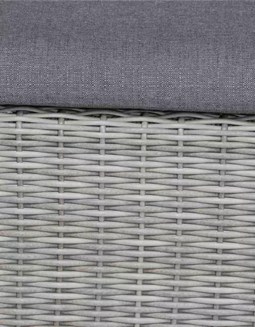 Siena Garden Cando Hocker Geflecht grau