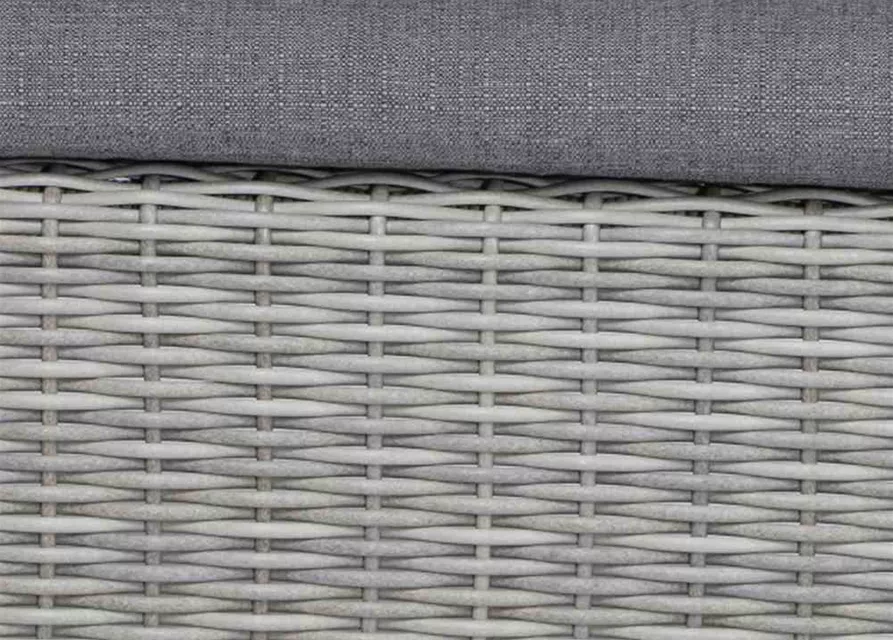 Siena Garden Cando Hocker Geflecht grau