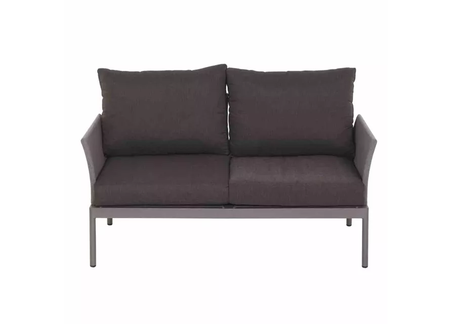Siena Garden Carim 2er Loungesofa 76,5x142x71,5 cm matt graphit