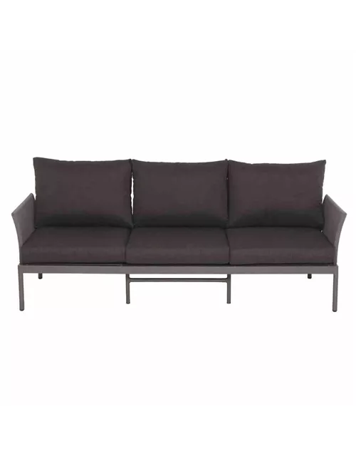 Siena Garden Carim 3er Loungesofa 76,5x205,5x71,5 cm matt graphit