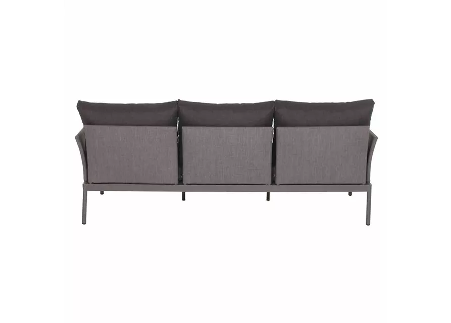 Siena Garden Carim 3er Loungesofa 76,5x205,5x71,5 cm matt graphit