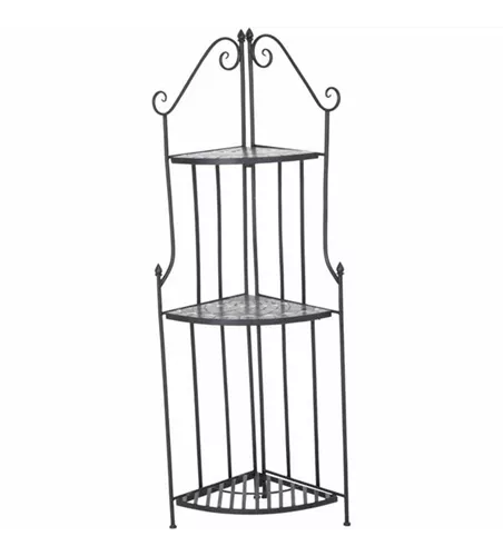 Siena Garden Como Eckregal 63x29x142cm Stahl/Keramik 