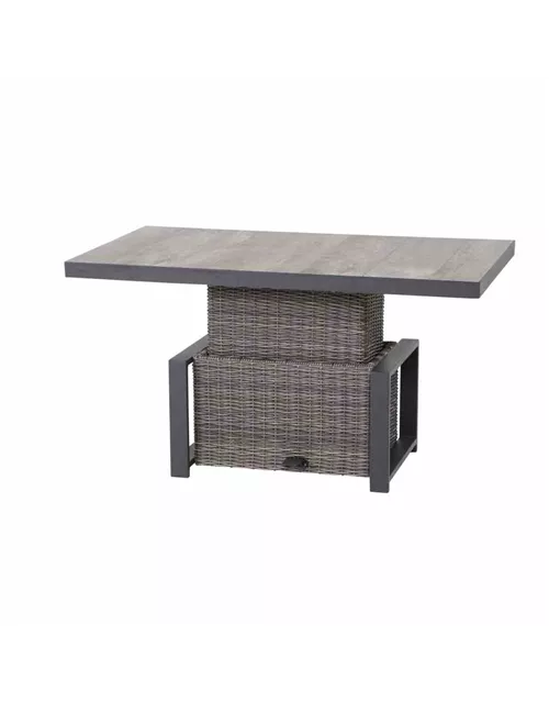Siena Garden Corido Lifttisch 130x75cm Alu/Geflecht/Keramik 