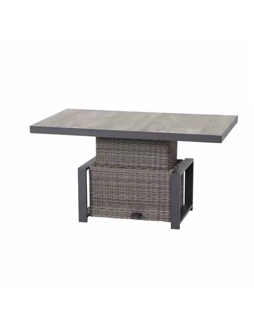 Siena Garden Corido Lifttisch 130x75cm Alu/Geflecht/Keramik 