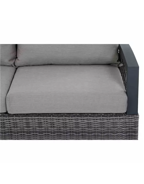 Siena Garden Corido Endmodul rechts inkl. Kissen Aluminium/Geflecht 