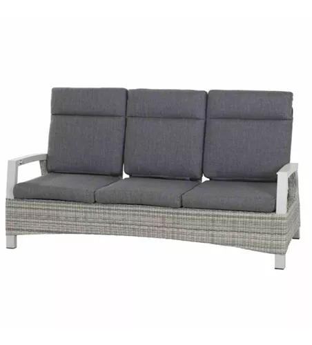Siena Garden Corido 3-Sitzersofa inkl. Kissen Aluminium/Geflecht