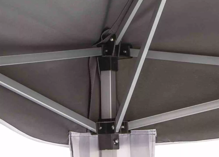 Siena Garden Faltpavillon 300x300x262cm grau Aluminium