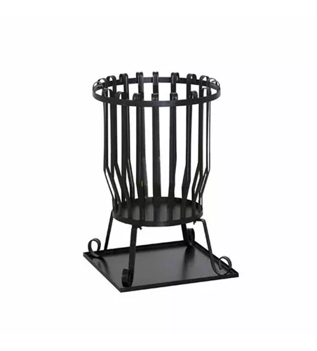 Siena Garden Feuerkorb Druma, Ø 43x63cm schwarz Stahl 