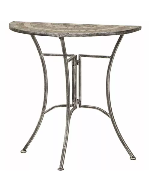 Siena Garden Felina Anstelltisch 69x35x71cm Eisen/Naturstein-Mix 