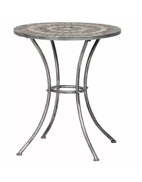 Siena Garden Felina Tisch Ø60cm Eisen/Naturstein-Mix 