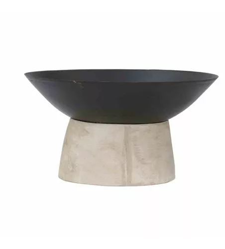 Siena Garden Feuerschale Modern Fuß Ø50xH27,5cm schwarz Beton