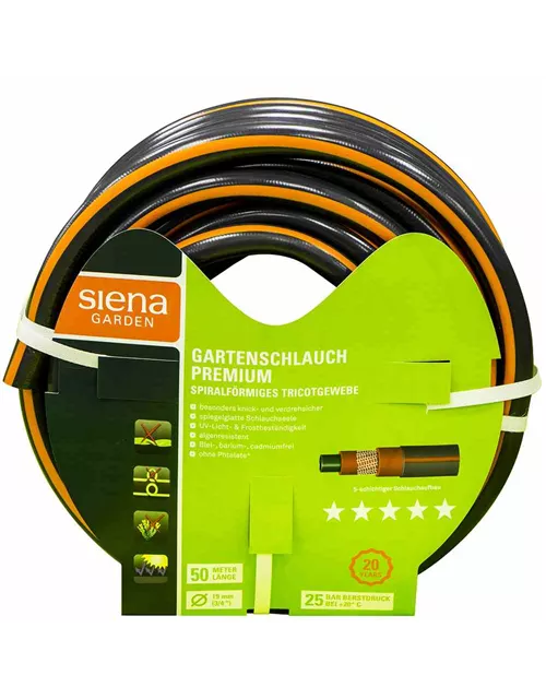 Siena Garden Gartenschlauch Premium, 19mm (3/4 Zoll) , 50m-Rolle  Siena Garden Gartenschlauch Premium, 19mm (3/4 Zoll) , 50m-Rolle